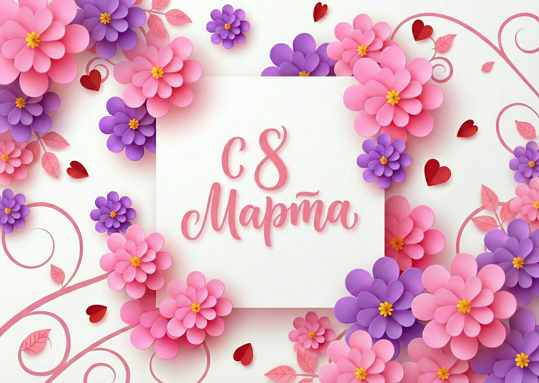 Открытка "С 8 марта #44"