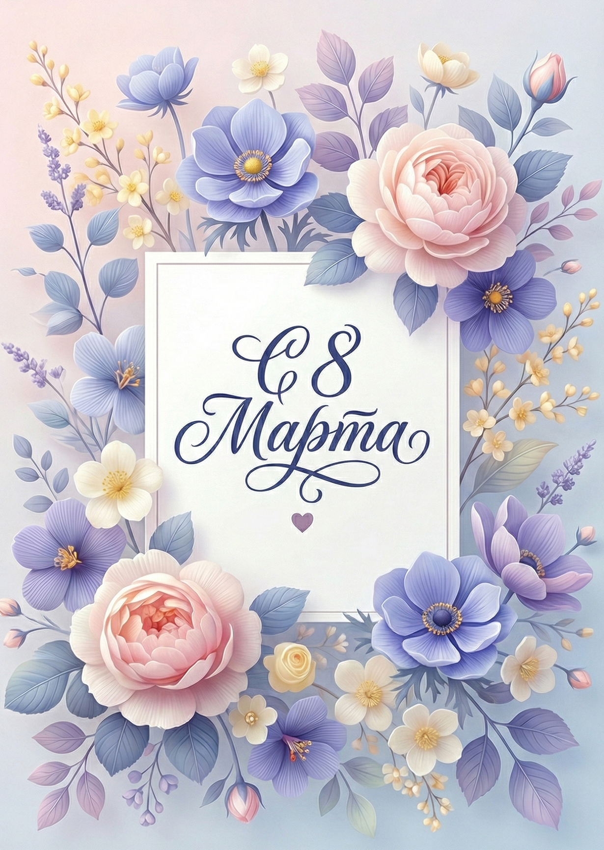 Открытка "С 8 марта #42"