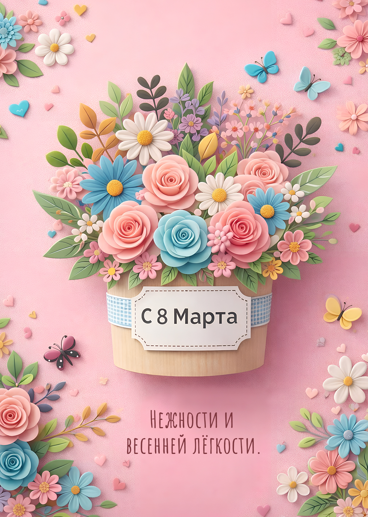 Открытка "С 8 марта #36"