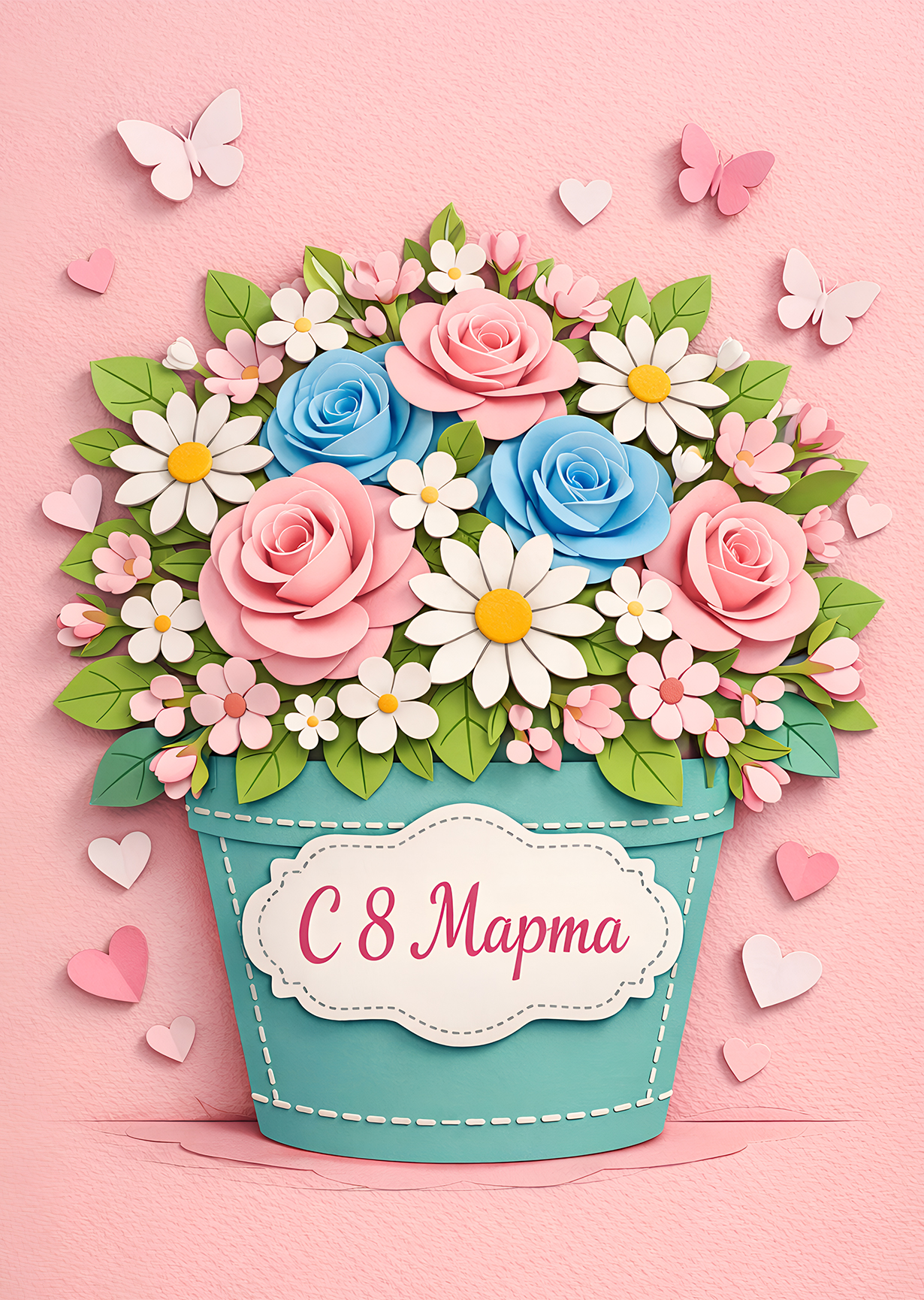 Открытка "С 8 марта #30"