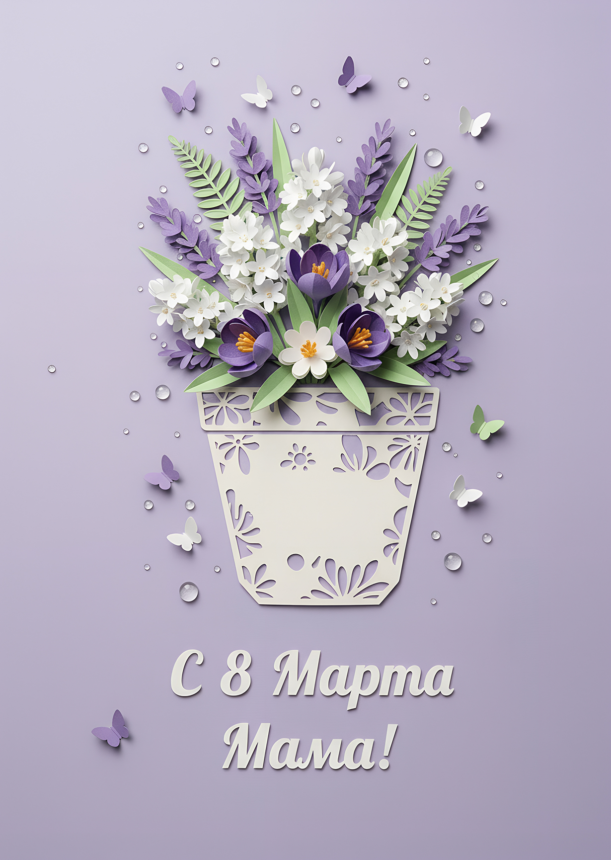 Открытка "С 8 марта #23"