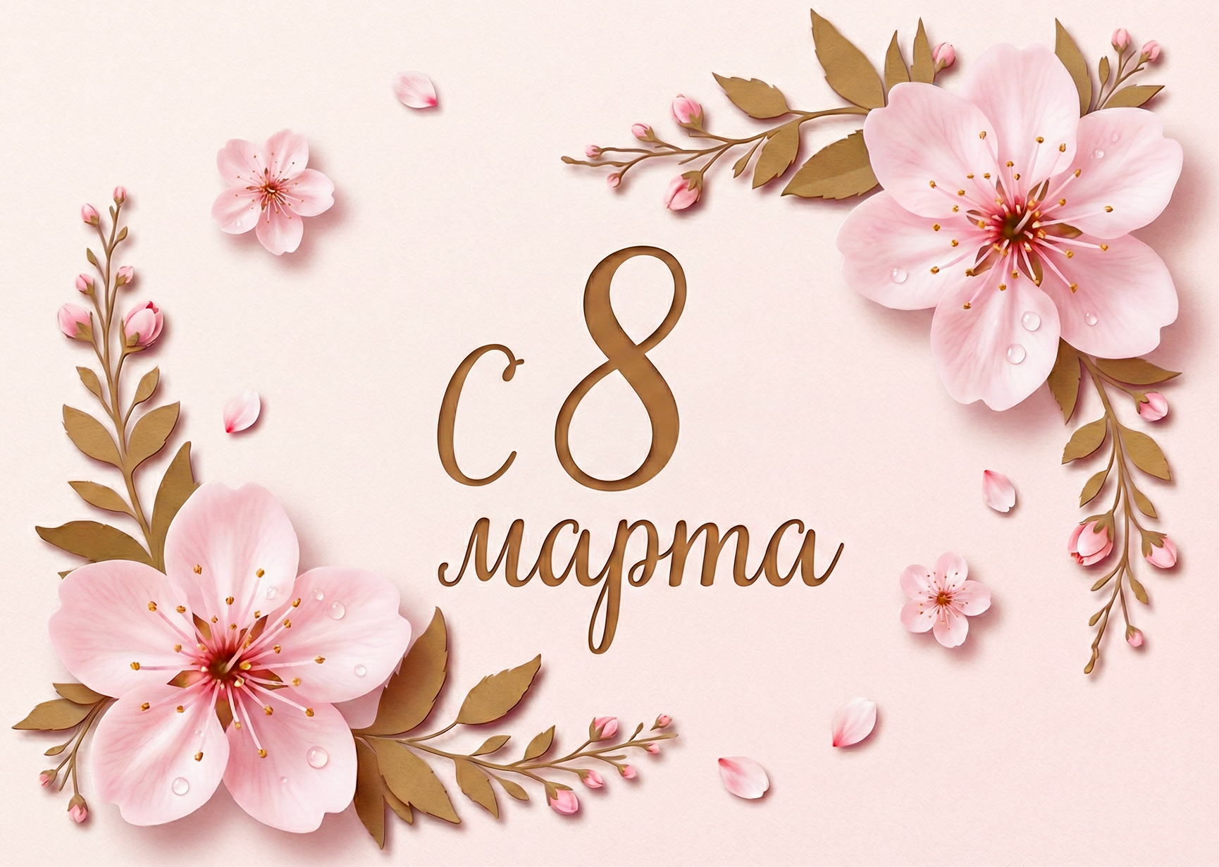 Открытка "С 8 марта #43"