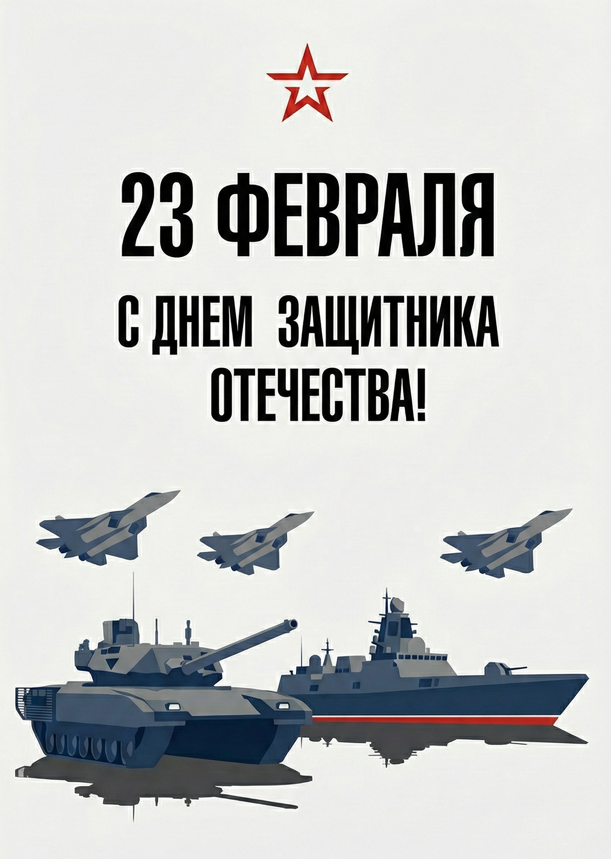 Открытка с 23 Февраля #4