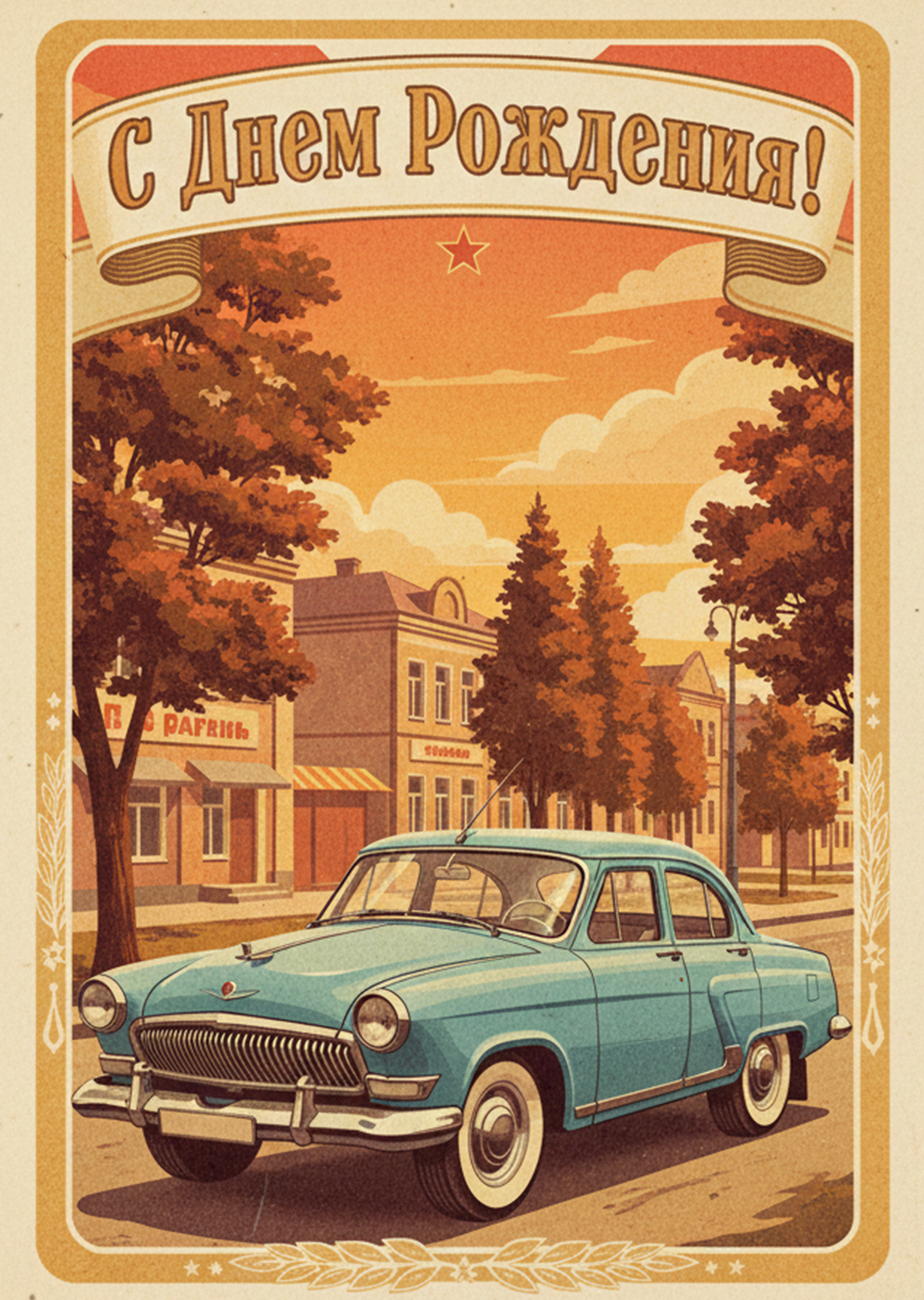 Открытка "С днем рождения #26"