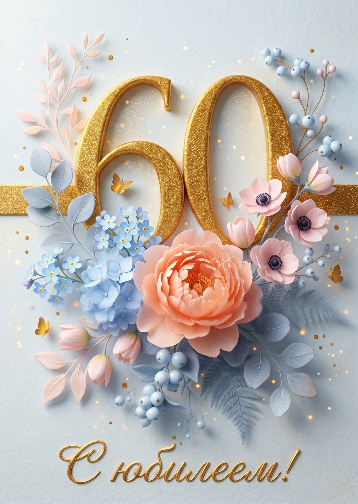 Открытка "С юбилеем 60" #12