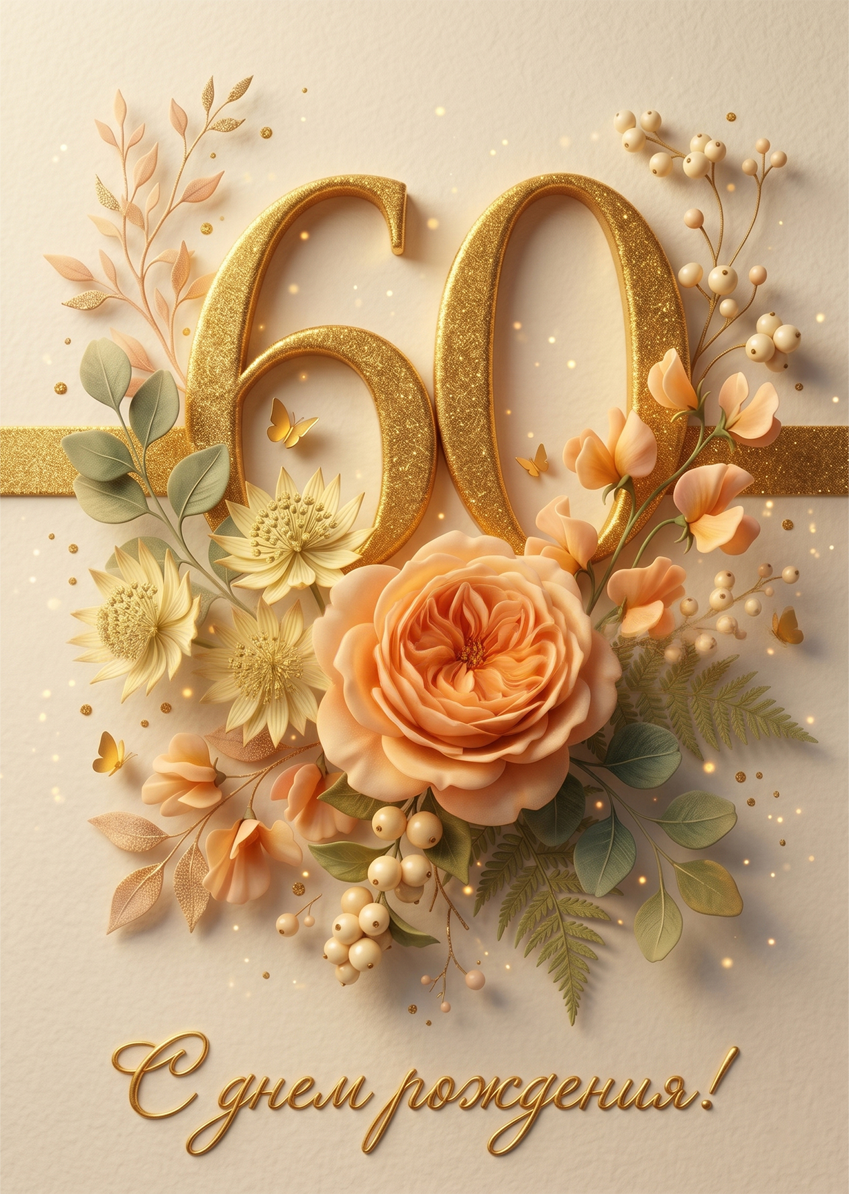 Открытка "С юбилеем 60" #11