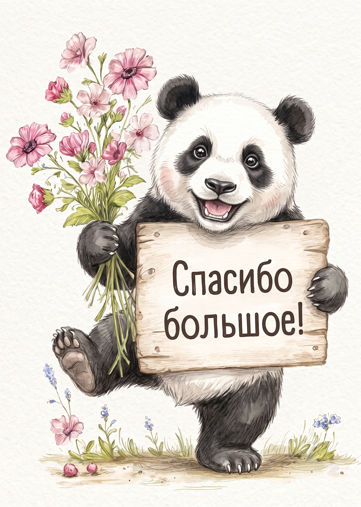 Открытка спасибо #14