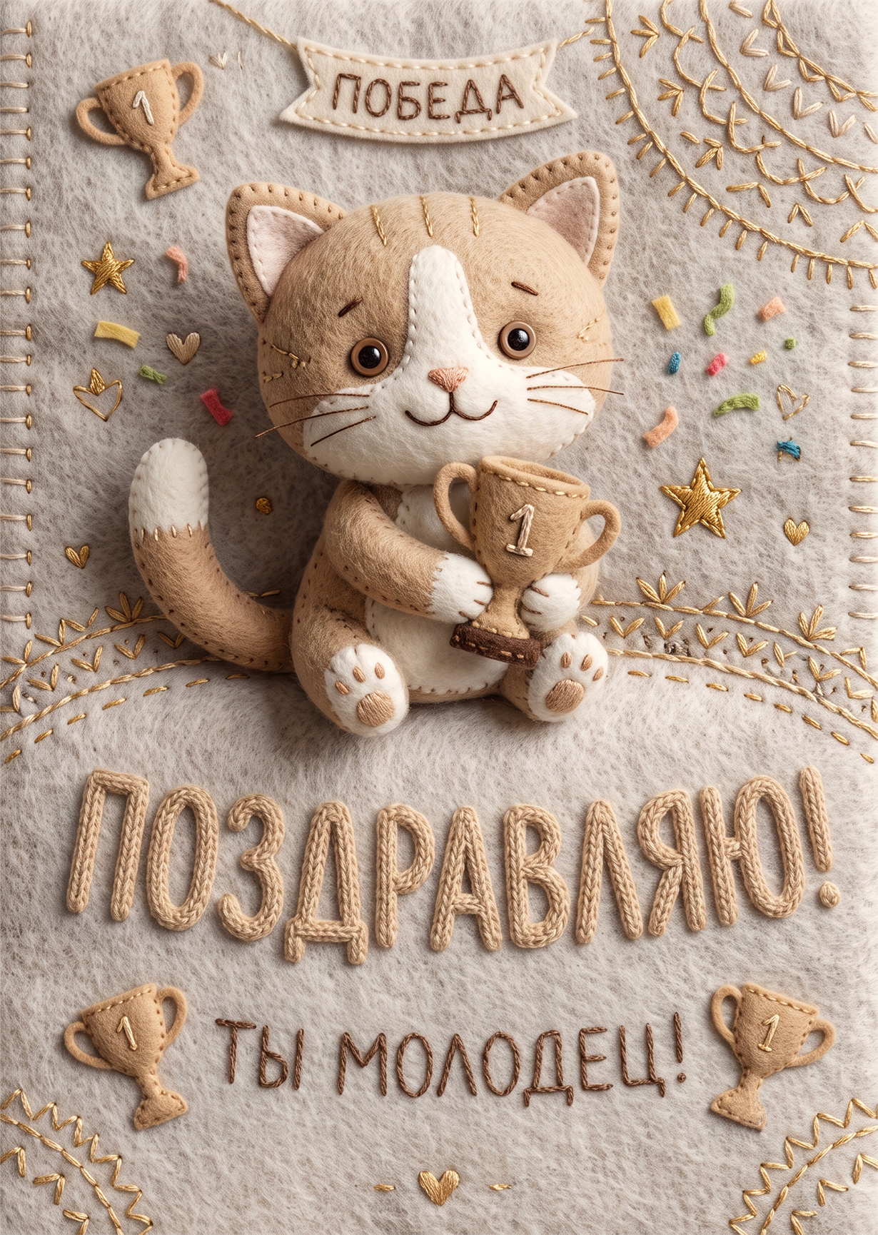 Открытка с поздравлением #2 "Ты молодец"
