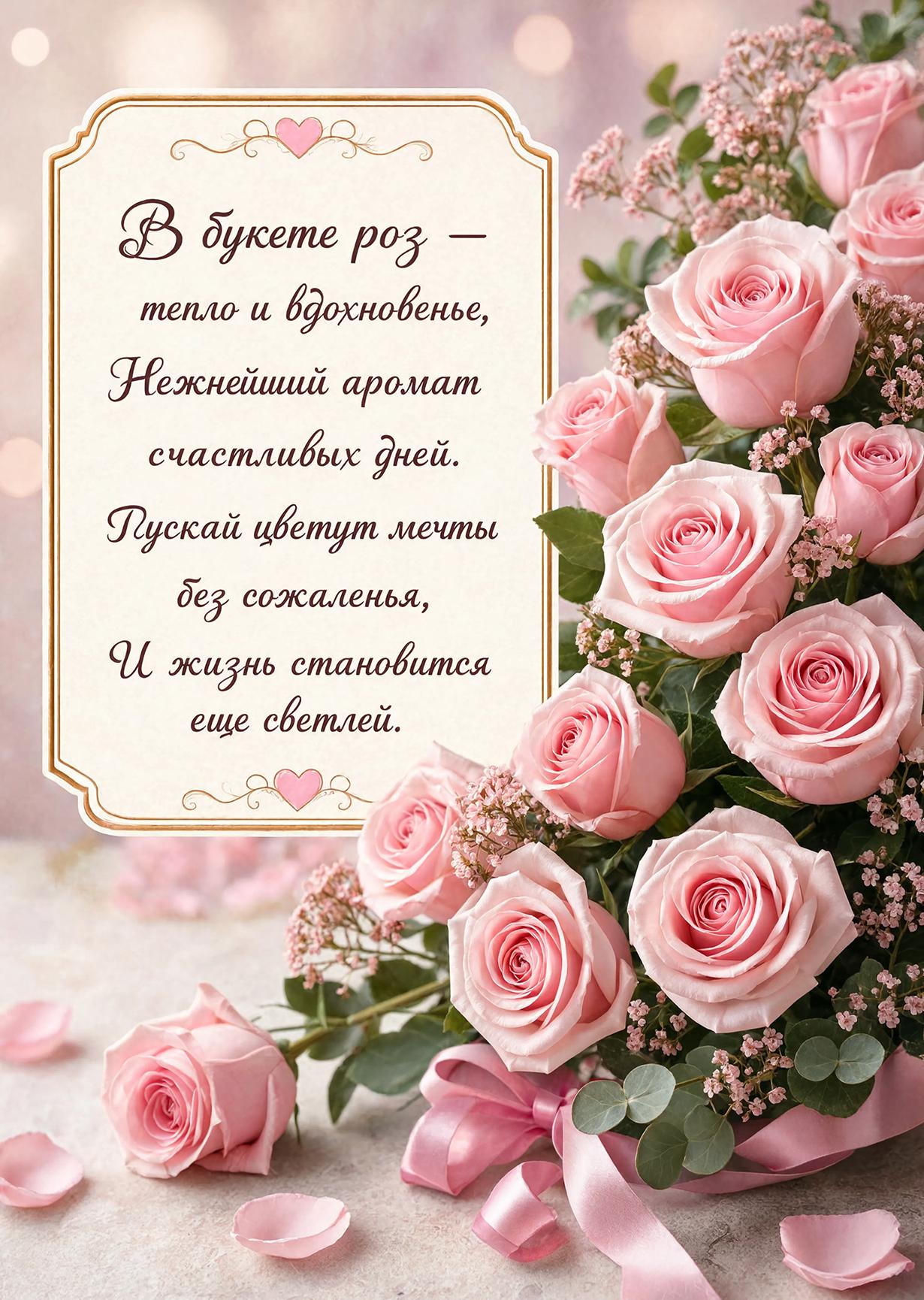Открытка с Розами #6