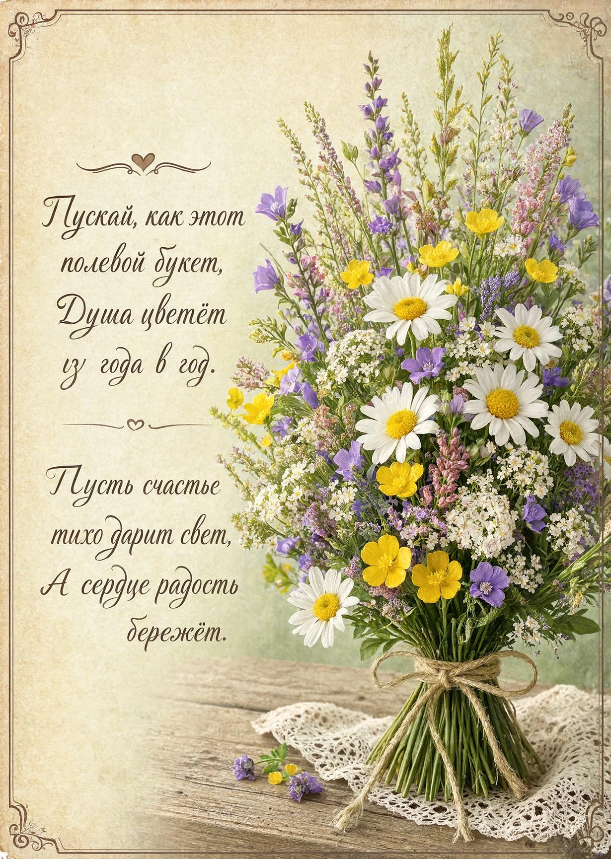 Открытка с Букетом #5