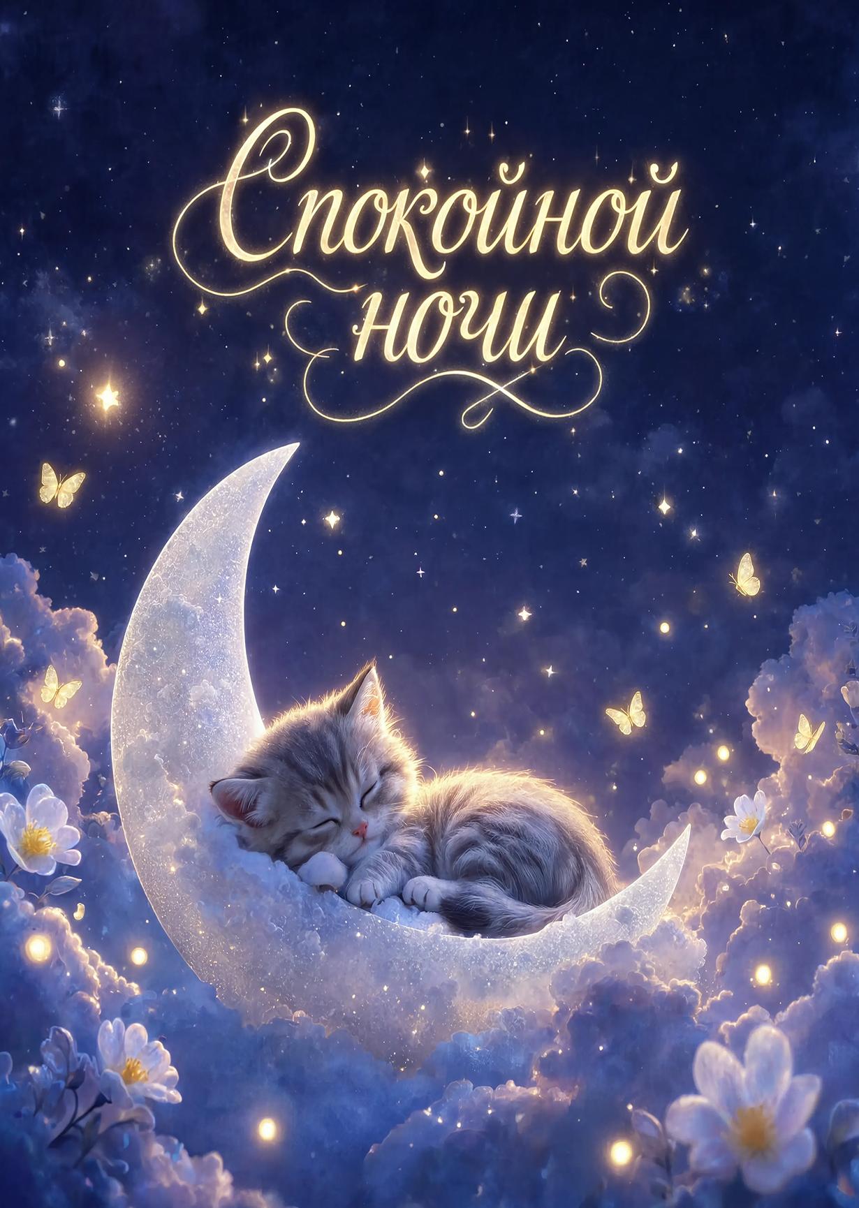 Открытка спокойной ночи #7