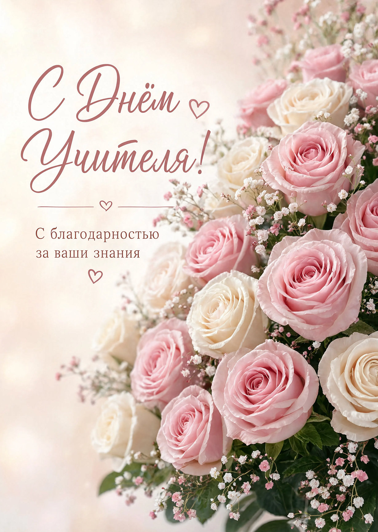 Открытка "С днём учителя" #4