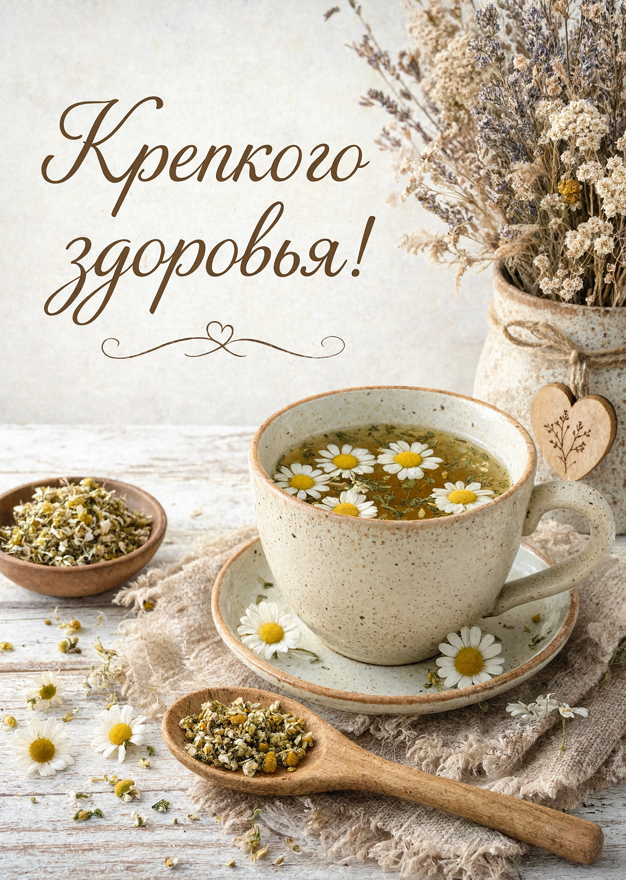 Открытка с пожеланием выздоравливай #25