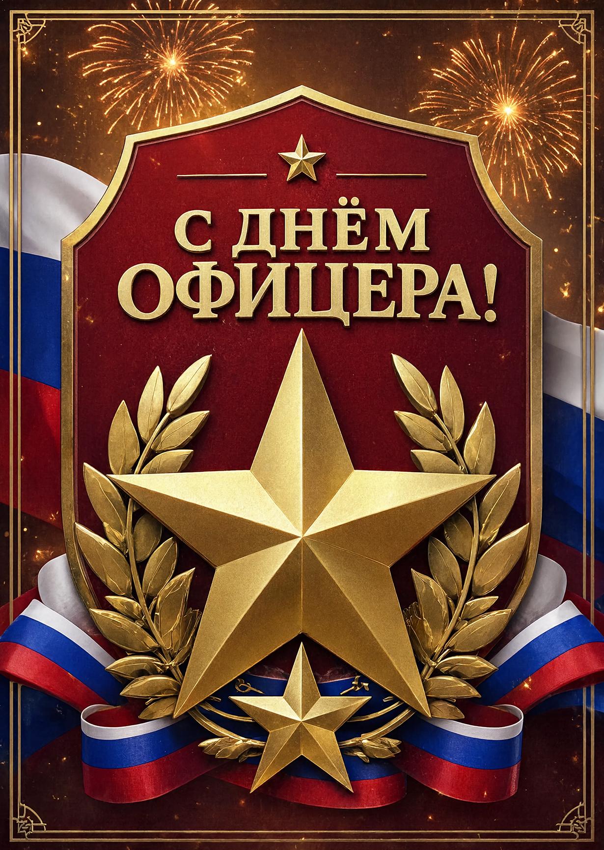Открытка с Днем Офицера #9