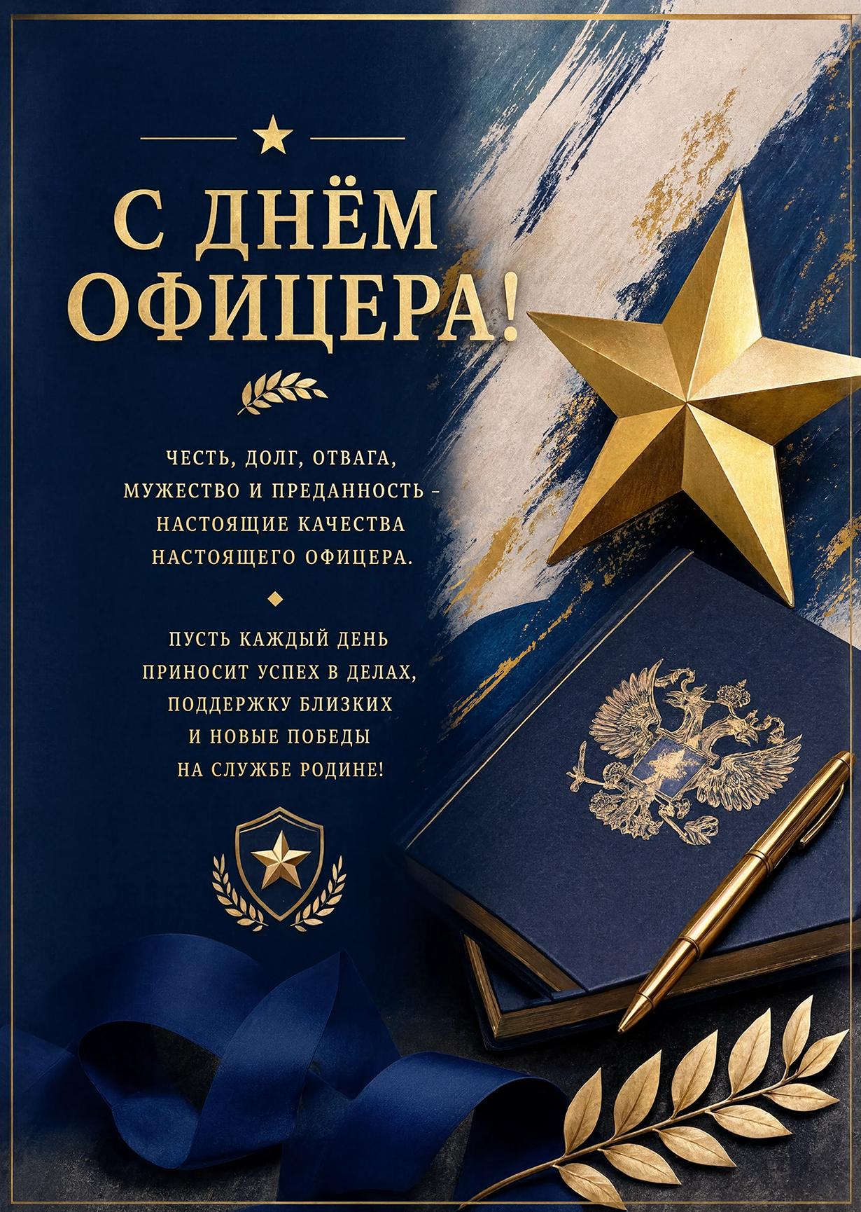 Открытка с Днем Офицера #18