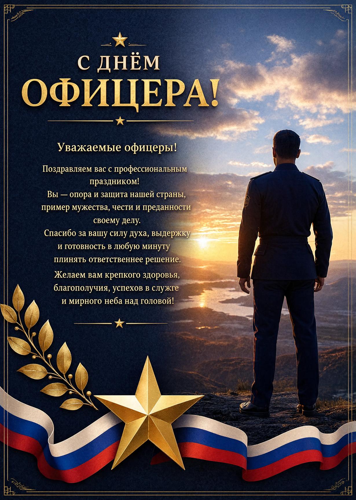 Открытка с Днем Офицера #10