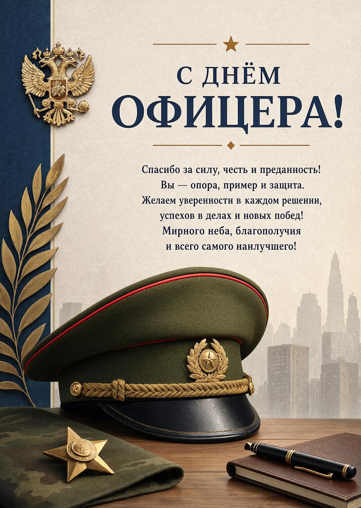 Открытка с Днем Офицера #3