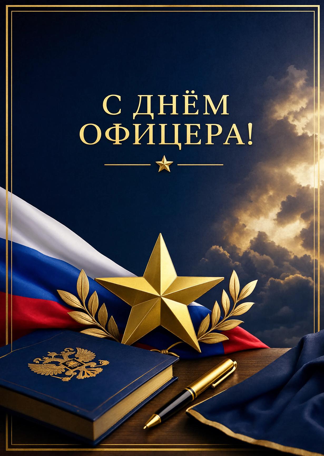 Открытка с Днем Офицера #20