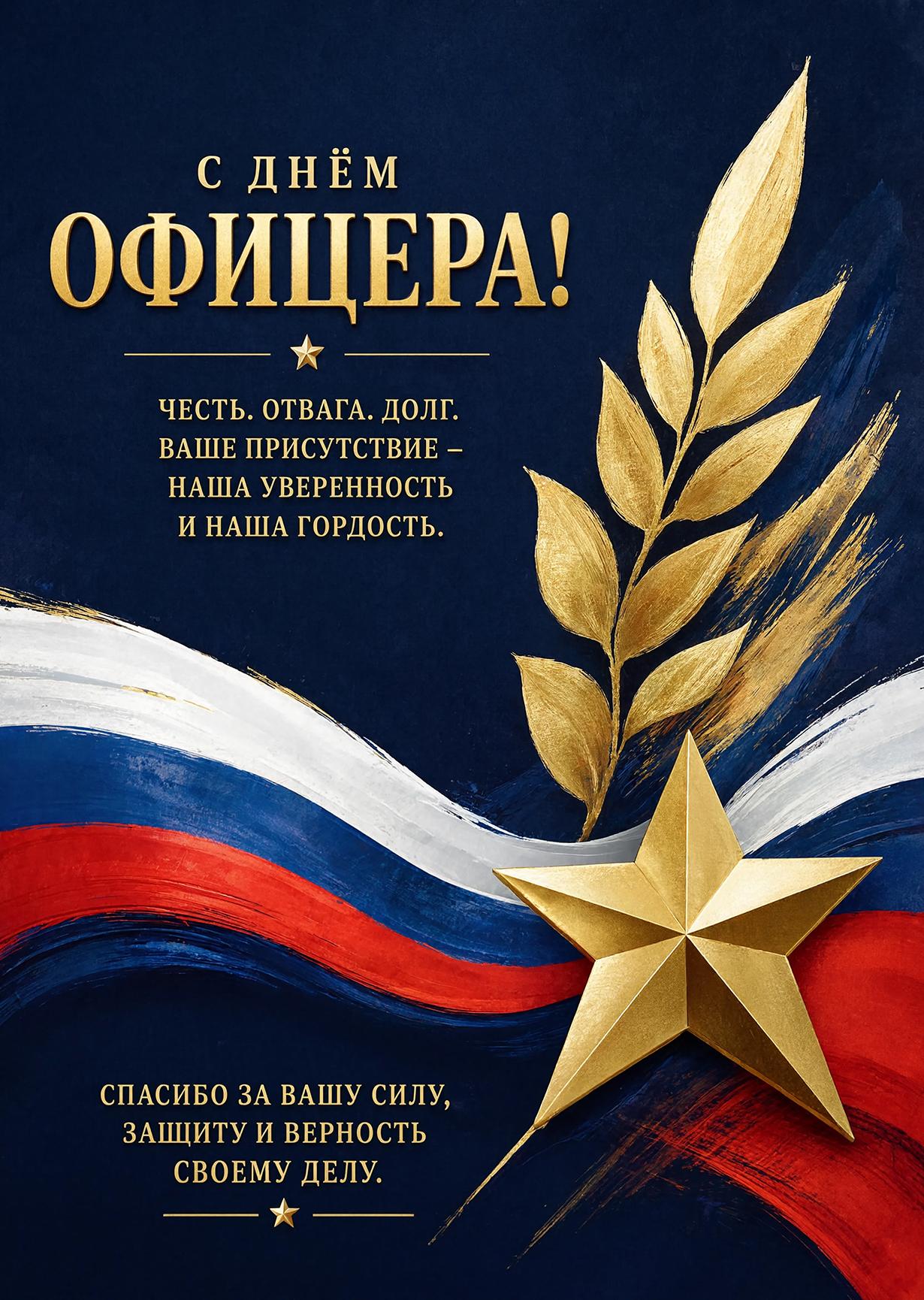 Открытка с Днем Офицера #16