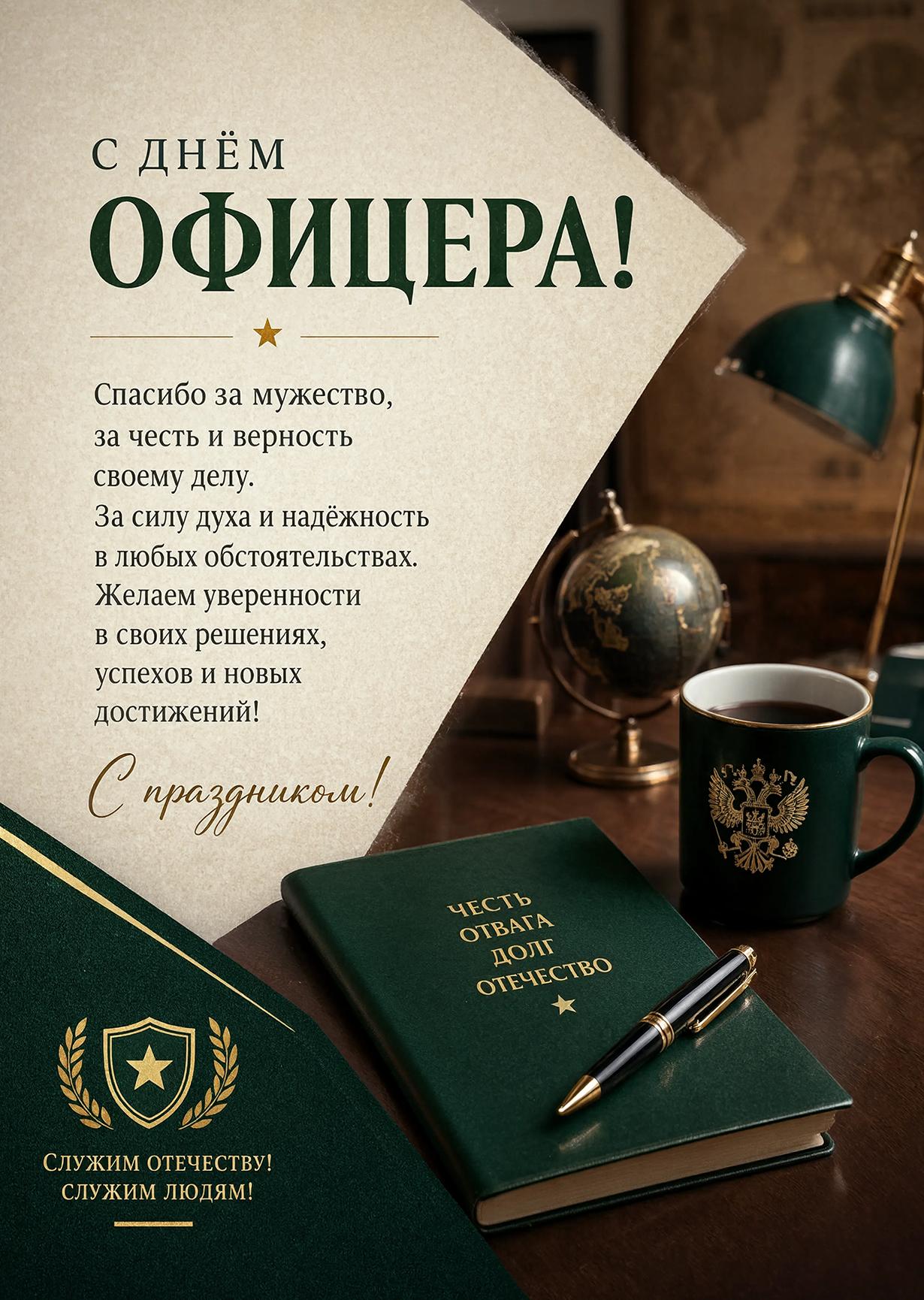 Открытка с Днем Офицера #6