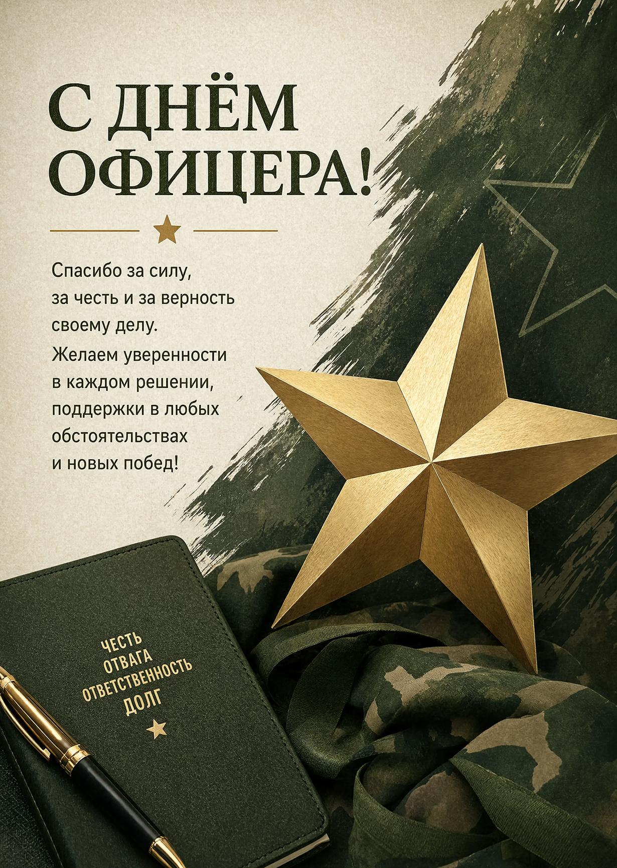 Открытка с Днем Офицера #5
