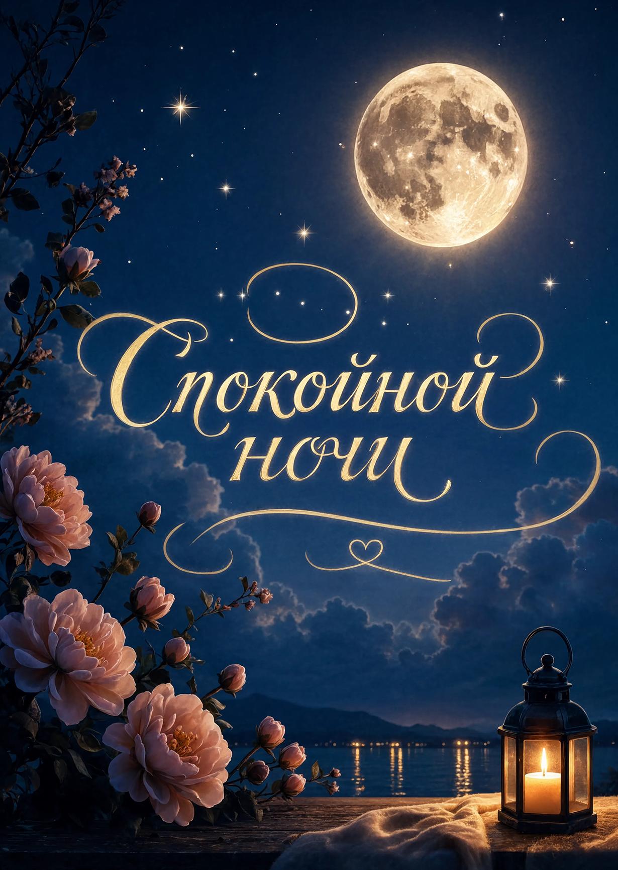 Открытка спокойной ночи #10