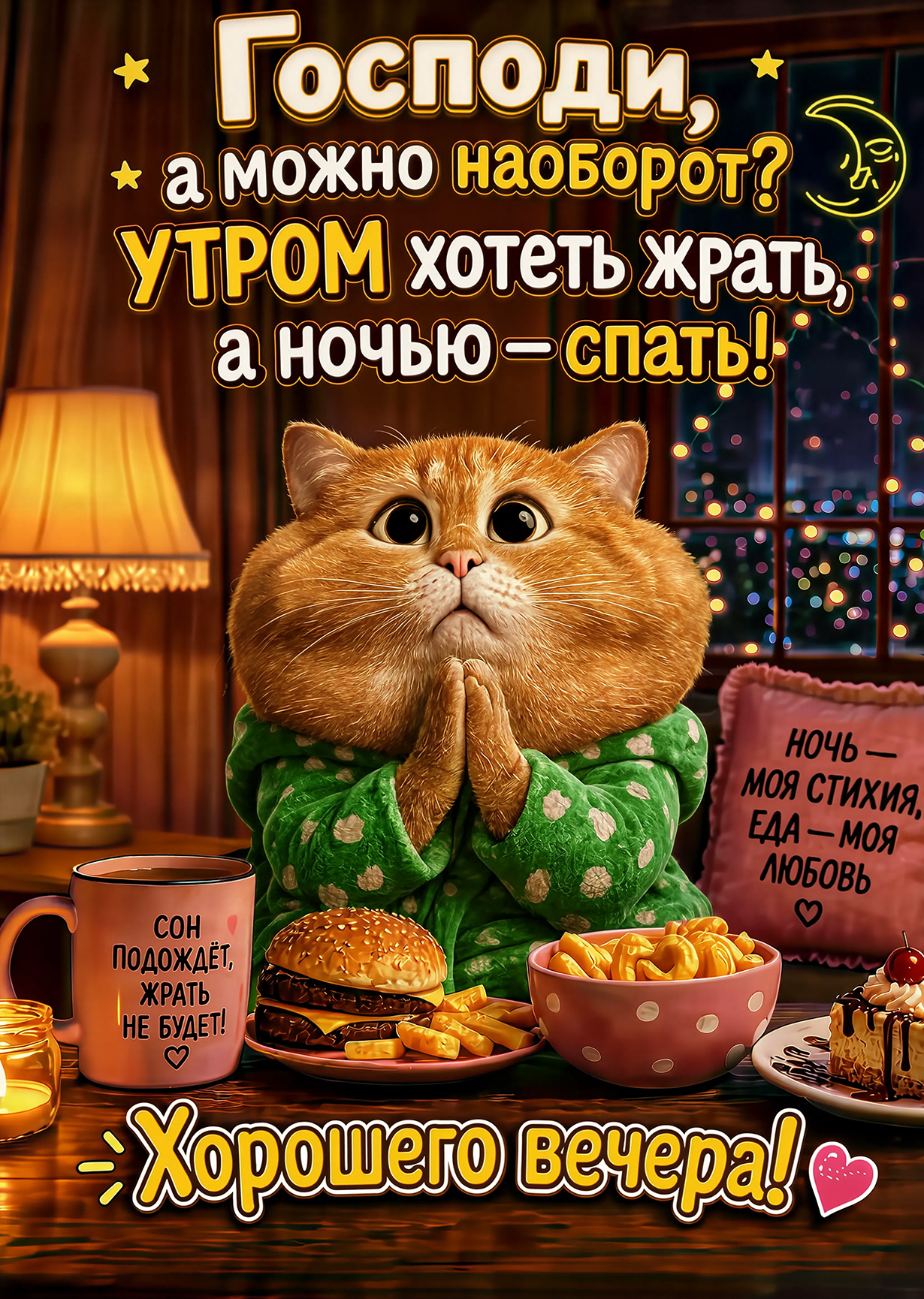 Открытка "Доброго вечера" #7