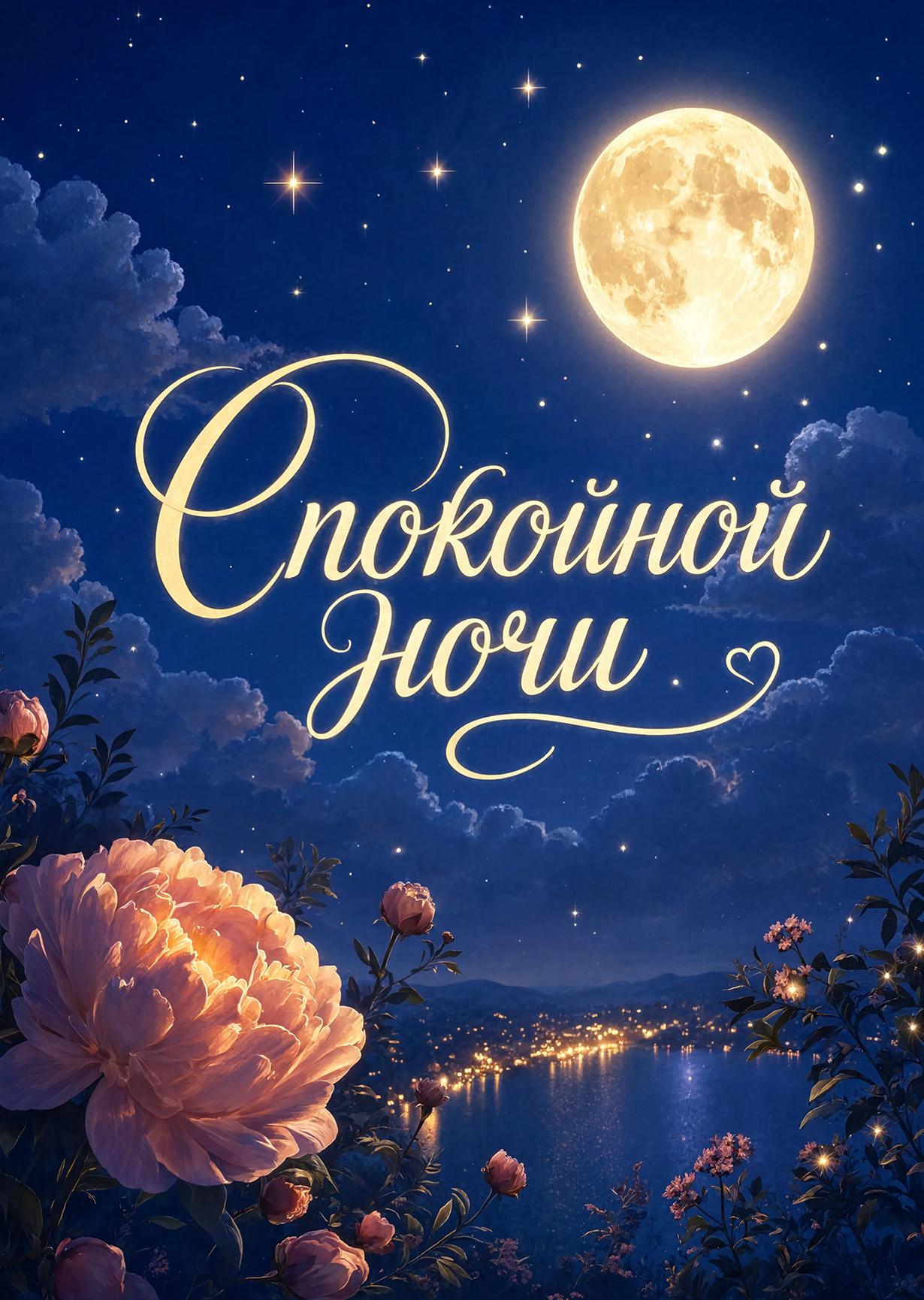 Открытка спокойной ночи #11