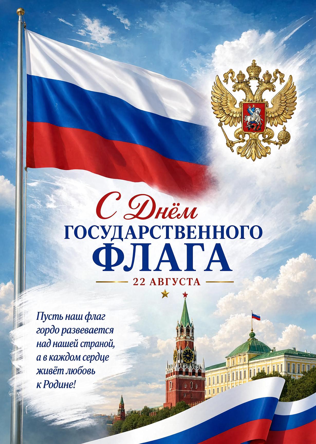 Открытка День Флага #3