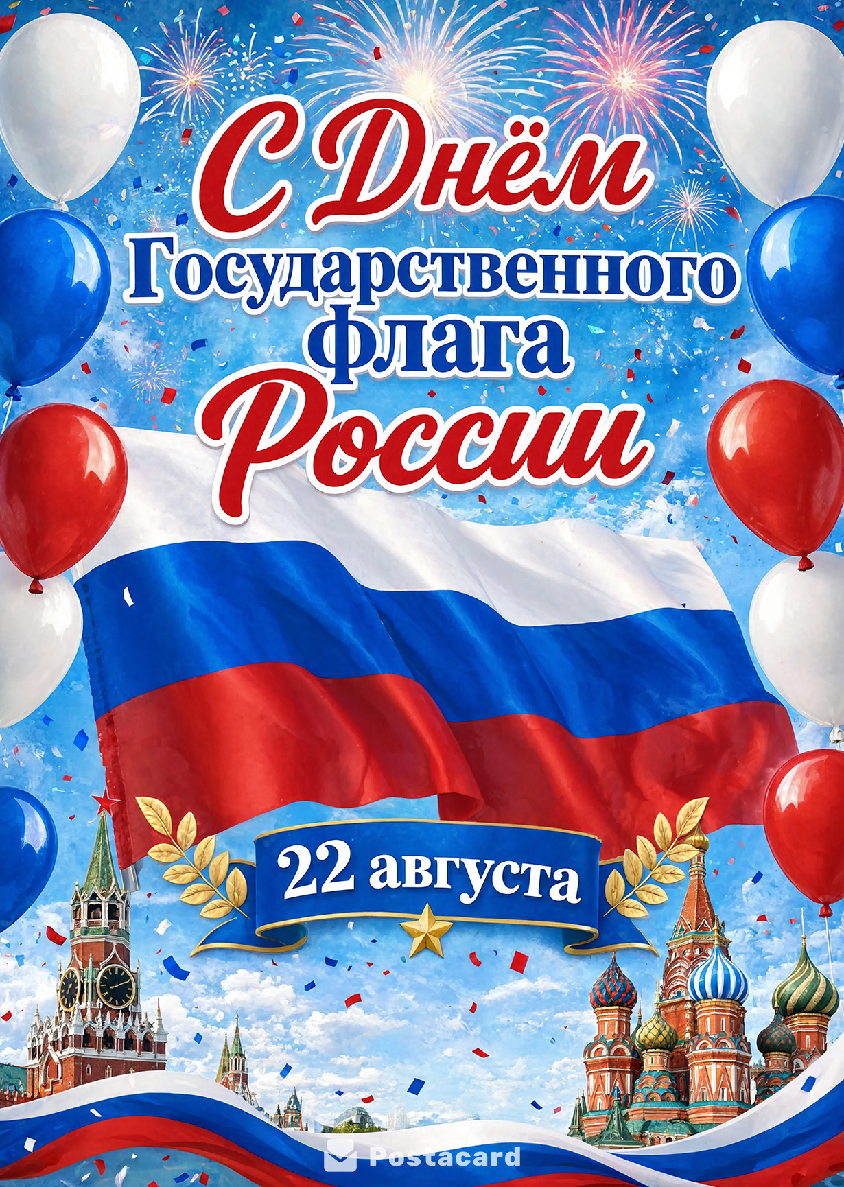 Открытка День Флага #28