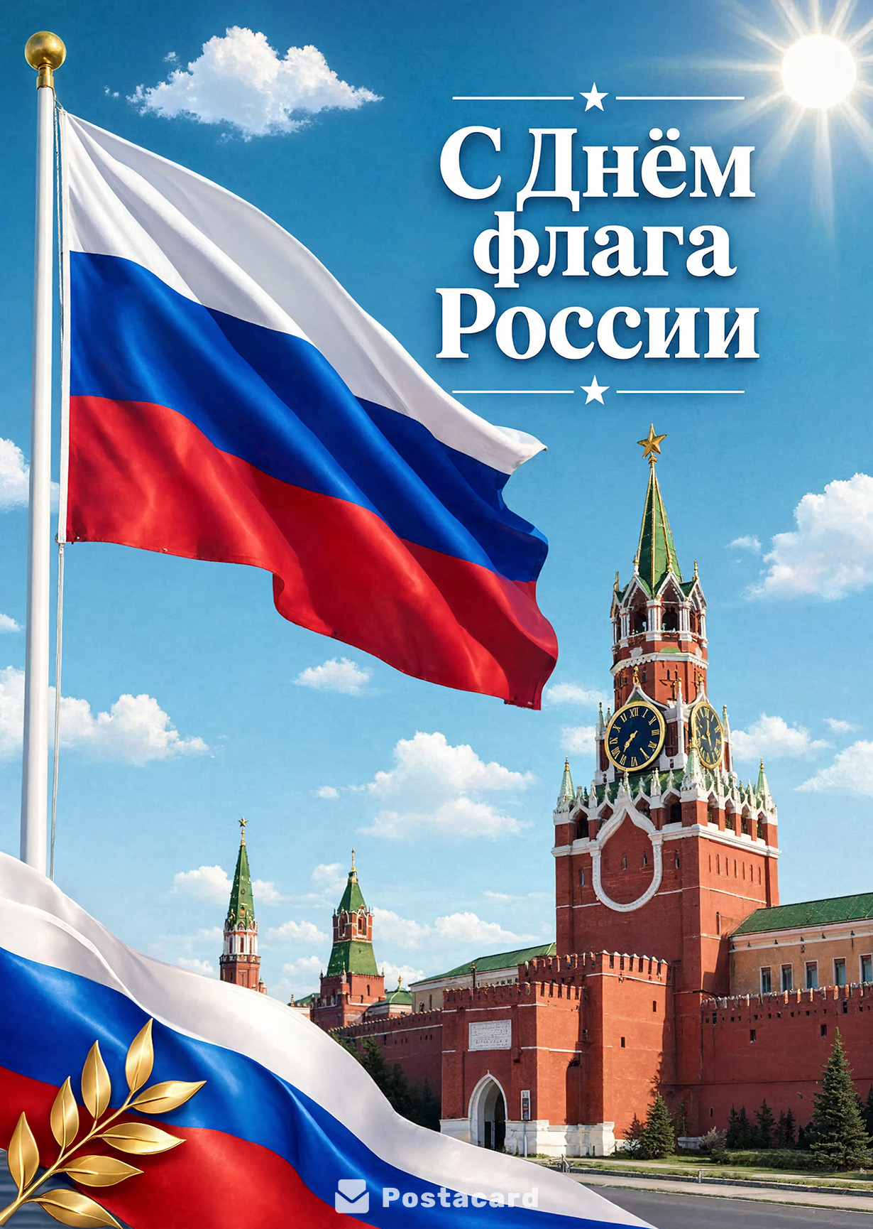 Открытка День Флага #14