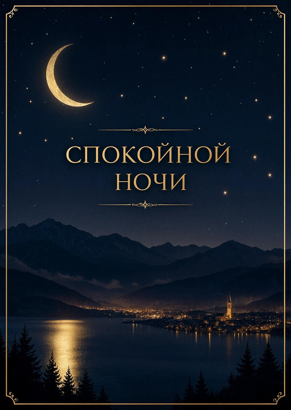 Открытка спокойной ночи #16
