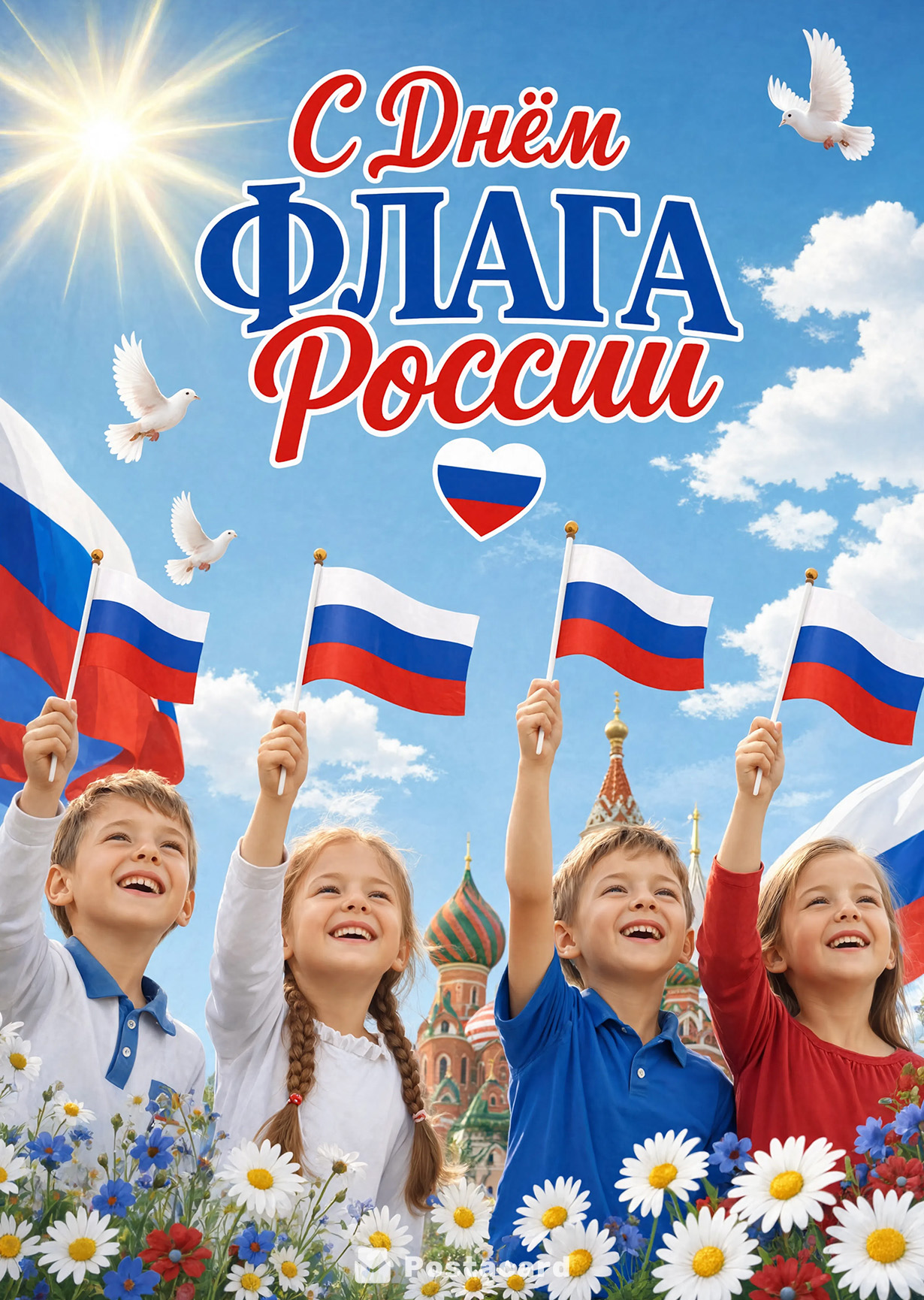Открытка День Флага #16
