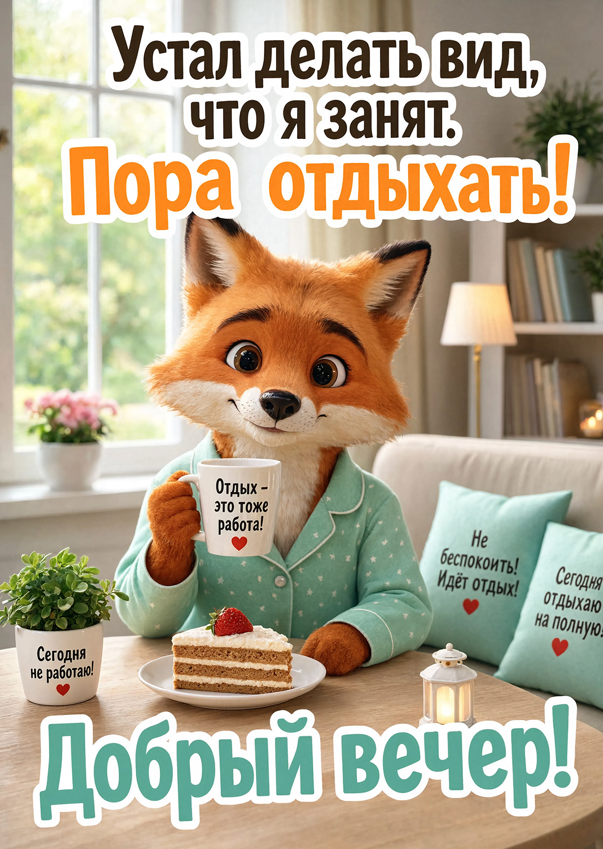 Открытка "Доброго вечера" #8