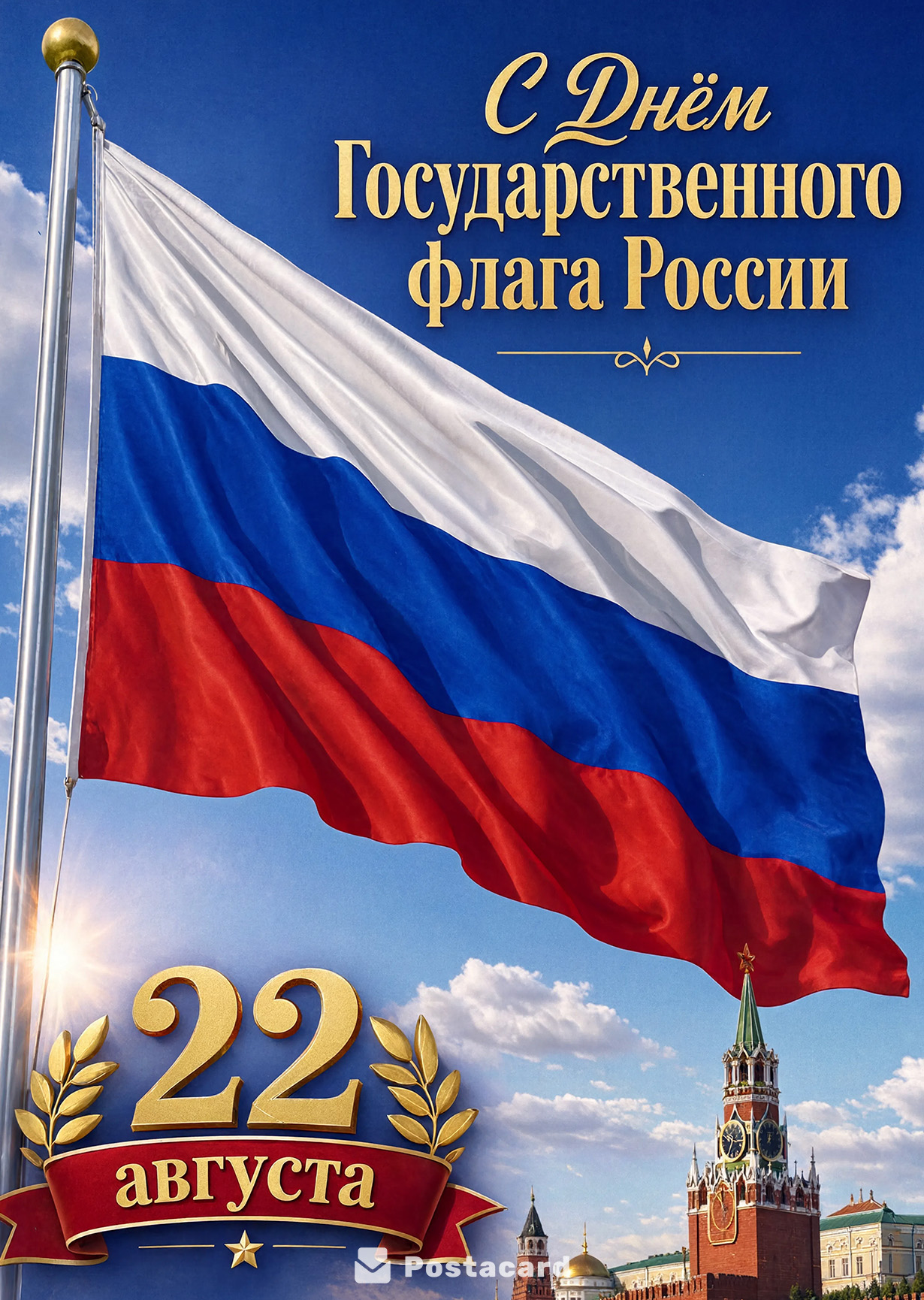 Открытка День Флага #26