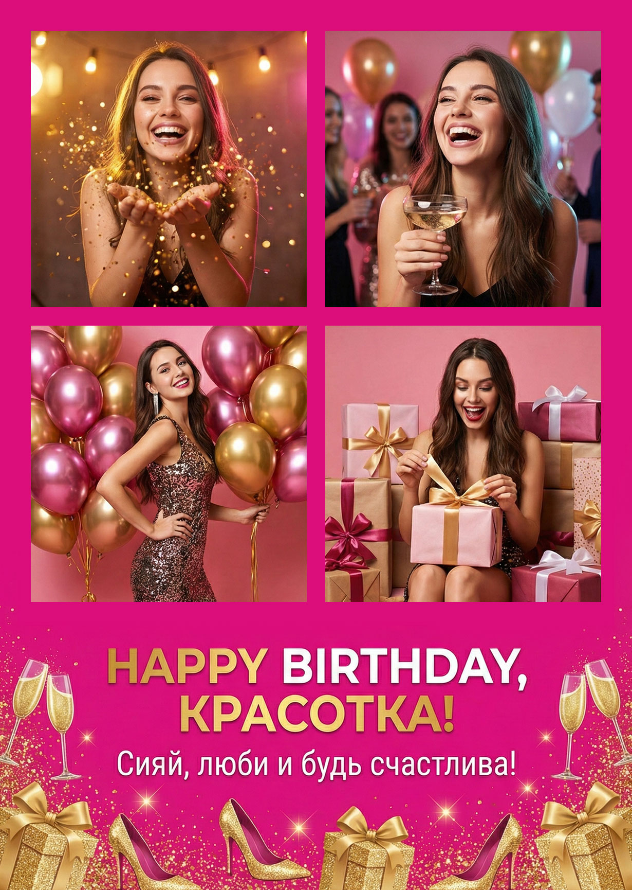 Открытка "С днем рождения #32"