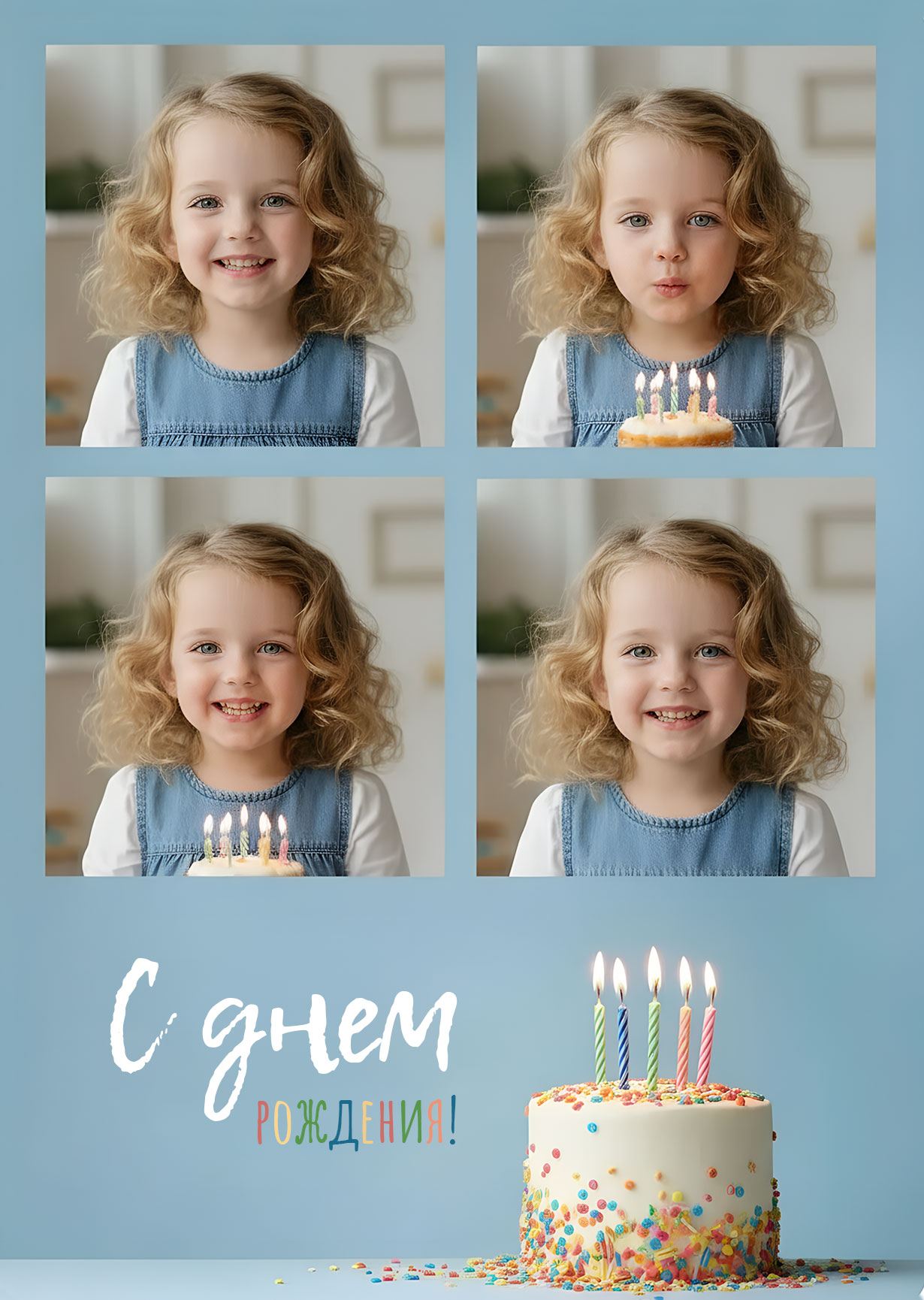 Открытка "С днем рождения #6"