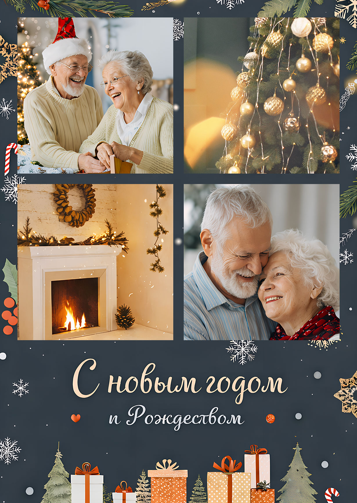 Открытка с новым годом и рождеством #4f