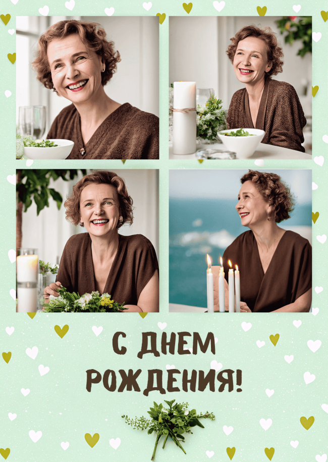 Открытка "С днем рождения #2"